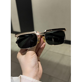 Kính râm Nam Solex chữ H cao cấp mạ vàng 14K gọng titan