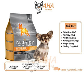 Thức Ăn Cho Chó Chihuahua Nutrience Original Bao 2,5kg Dầu Cá Hồi, Da Lông Bóng Mượt - Thịt Gà, Rau Củ Quả, Trái Cây