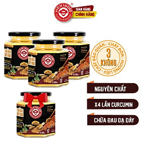 Combo 3 hũ Tinh nghệ nếp vàng HONIMORE 200g - TẶNG 1 hũ cùng loại - khỏe dạ dày, đẹp da