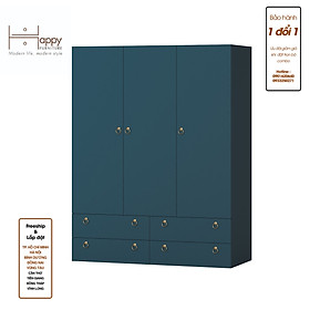 Mua  Happy Home Furniture  WESLEY  Tủ quần áo 4 ngăn kéo - 3 ngăn cửa mở   140cm x 58cm x 180cm ( DxRxC)  TCM_019