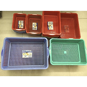 Mua Rổ Nhựa Chữ Nhật 6 Size/ Sơn Phát 6 size