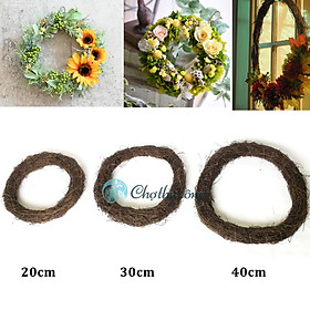 Mua Vòng dây rừng tự nhiên (vòng trơn) làm vòng nguyệt quế  vòng hoa treo cửa  vòng hoa giả trang trí noel decor giáng sinh