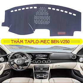 [ Mercedes BEN - V250 ] Thảm taplo da cacbon,vân gỗ, da lộn, da pu mới nhất chuẩn form