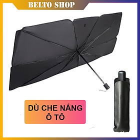 Tấm chắn che nắng Ô TÔ Xe Hơi - Phụ kiện chắn tia UV bảo vệ xe - Dù che nắng - Tấm hắt nắng chụp hình - 79x145 Cm