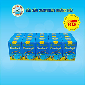 [Combo 10 lọ] Nước Yến sào Sanvinest Khánh Hòa dành cho trẻ em đóng lọ 62ml - 2011