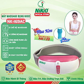 Đai (Máy) Massage Bụng Nikio NK-169AC - Công Nghệ Rung Lắc Kết Hợp Bi Độ Xoay 360 Dây Ấn Thế Hệ Mới, Mát Xa Thư Giãn, Làm Săn Chắc Cơ Bụng Nhanh - Vỏ Nhựa Bền Bĩ