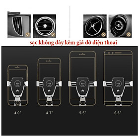 Mua Giá đỡ điện thoại kiêm đế sạc nhanh không dây cảm biến trọng lực chuyên dùng cho Ô tô