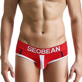 đồ lót nam Seobean 1600103 Sexy tóm tắt Thấp eo U Lồi Cotton Thoáng khí