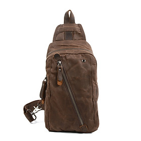 Túi đeo chéo vải bố chống nước AT6018 | Anh Tho Leather