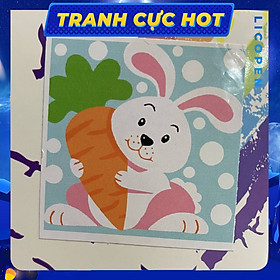 Mua Tranh Tô Màu Trẻ Em - Tranh Thỏ - DV09