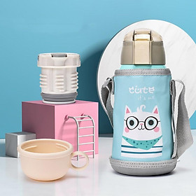 Mua Bình Giữ Nhiệt Nóng Lạnh Hiển Thị Nhiệt Độ  Có Ống Hút  túi đựng Cho Bé