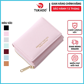 Ví Nữ Mini Cầm Tay PERFECT FOR YOU Dáng Ngắn Nhiều Ngăn Tiện Dụng Chất Da Xước Cao Cấp Cực Đẹp PFY04