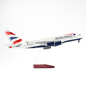Mô Hình Máy Bay AIRBUS A380 BRITISH AIRWAYS 1:160 EVERFLY (47CM CÓ ĐÈN LED)