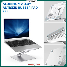 CP49 - Giá đỡ laptop công thái học chỉnh độ cao chống mỏi vai gáy một chân kiêm đế hỗ trợ tản nhiệt cho laptop
