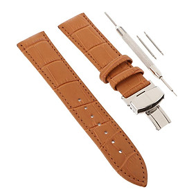 Artificial Leather Wrist Watch Strap Band Replacement Pin