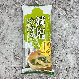 Súp Miso Rong Biển Wakame ăn liền giảm 25% muối Hikari Miso 180G 12 gói