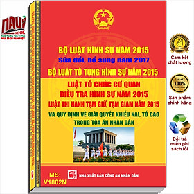 Hình ảnh Bộ Luật Hình Sự Năm 2015 (Sửa Đổi Bổ Sung Năm 2017) - Bộ Luật Tố Tụng Hình Sự Năm 2015