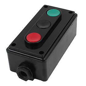 1x LA4-3H 220V/380V Push Button Switch Reset Button Momentary Start Stop