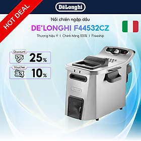 Nồi chiên ngập dầu DeLonghi Premium Fry F44532CZ 5 lít - 3200W - Điều khiển điện tử - Hàng chính hãng