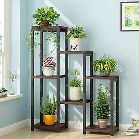 Mua Kệ hoa 3 tầng phòng khách khung thép chắc chắn 2 màu trắng đen  Kệ trang trí cây cảnh để hoa
