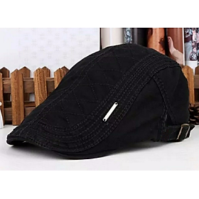Nón mũ bere nam nữ thời trang màu đen DN19BRN0727