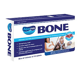 Aquamin Bone - Canxi hữu cơ chiết xuất từ tảo biển đỏ Anh Quốc đạt chuẩn Organic giúp trẻ tăng trưởng chiều cao