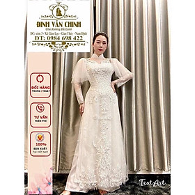 Áo dài renmy cao cấp_Duy Chinh_ADRM0001_Màu Trắng