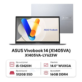 Mua Asus Vivobook 14 X1405VA-LY623W (Intel Core i5-13420H | 16GB | 512GB | 14 inch WUXGA | Win 11 | Bạc) - HÀNG CHÍNH HÃNG