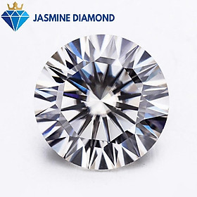 (Size từ 8-14.5 ly) Kim cương nhân tạo Mỹ Moissanite giác cắt tròn Lucky Star (16H&A)