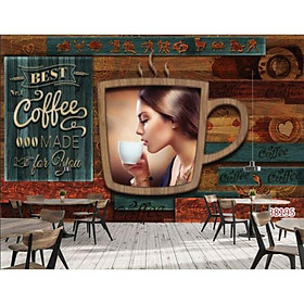 Mua Tranh dán trang trí quán cafe  trà sữa  trà chanh