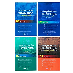 Sách Đánh Thức Tài Năng Toán Học 1, 2, 3, 4 ( Combo 4 Cuốn ) - Tổng hợp kiến thức toán học lớp 1 đến lớp 5, Hiệu sách Genbooks, bìa mềm