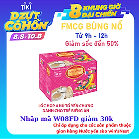 Nước yến sào win'sNest Junior 12% (4 hũ * 70 ml / Hộp) thích hợp cho mọi đối tượng, đặc biệt trẻ em biếng ăn