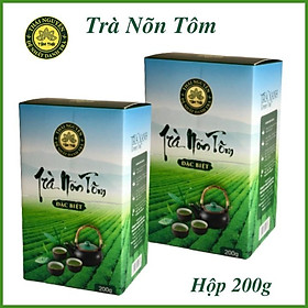 Trà Nõn Tôm Thượng Hạng Hộp 200g Trà xanh Tâm Thái Trà Nõn Tôm Tân Cương đặc biệt H200g