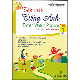 Hình ảnh sách Tập Viết Tiếng Anh Lớp 1 - Tập 1 (Chương Trình Mới)