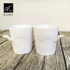 BIRD Cốc Sứ xương cao cấp con sóc 2266