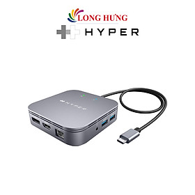 Cổng chuyển đổi HyperDrive 7-in-1 USB-C Thunderbolt 3 Mobile Dock Hub HDTB3TD - Hàng chính hãng
