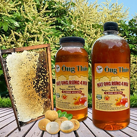 1 lít Mật Ong Rừng Nguyên Chất 100% - Mật Ong Ông Thảo