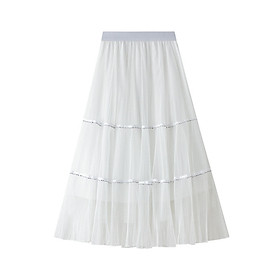 Chân váy lưới 3 lớp trẻ trung free size VAY130