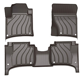 Thảm lót sàn xe ô tô Porsche Macan 2013- đến nay Nhãn hiệu Macsim 3W chất liệu nhựa TPE đúc khuôn cao cấp - màu đen