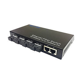 Mua Switch Quang 4 Cổng SC  2 Cổng LAN Chuyển tiếp quang Ho-link HL-FT-4F2E - Hàng Chính Hãng