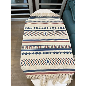 Mua Thảm Boho hình chữ nhật 90x60cm dùng cho gia đình dày dặn