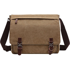 Retro Canvas Messenger Laptop Bag Big Capacity Fashion Cross Body Shoulder Student Bag