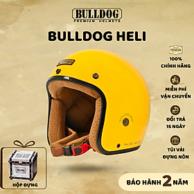 Mũ Bảo Hiểm 3/4 Cổ Điển BULLDOG Heli Sợi Thuỷ Tinh