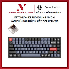Mua Bàn phím cơ không dây Keychron K2 Pro QMK/VIA (Case Nhôm - Led RGB - Hotswap) - Hàng Chính Hãng