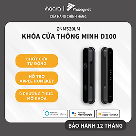 Mua Khóa cửa vân tay Aqara D100 Zigbee  Khóa thông minh hỗ trợ Homekey mở/khóa tự động  9 cách mở  tích hợp chuông  BH 12th