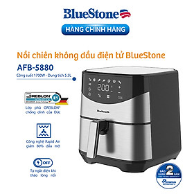 Nồi Chiên Không Dầu Điện Tử BlueStone AFB-5880 (5,5 Lít) - Hàng Chính Hãng