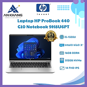 Laptop HP ProBook 440 G10 9H8U6PT (Intel Core i5-1335U | 16GB | 512GB | Intel UHD | 14 inch FHD | Win 11 | Bạc) - Hàng Chính Hãng - Bảo Hành 12 Tháng