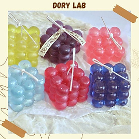 Nến Thơm Khối Rubik Thạch Jelly Trong Suốt Nhiều Màu Handmade - Dory Lab