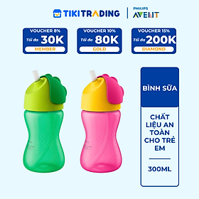 Bình Tập Uống Có Ống Hút Cho Bé 12 Tháng Tuổi Philips Avent 798.00 - 300ml - Xanh Lá 