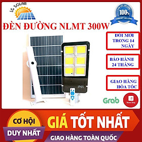 Đèn Đường Năng Lượng Mặt Trời 300W Vỏ Nhôm Sáng Nguyên Đêm